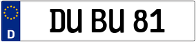 Trailer License Plate
